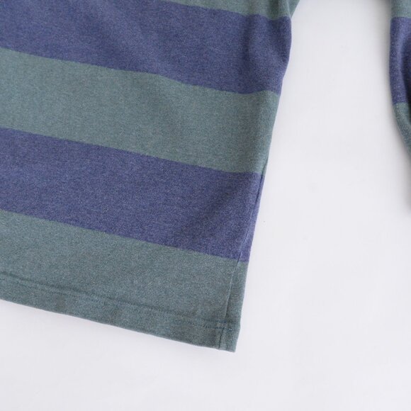 Striped Green and Blue Polo Shirt - Picture 9 of 10